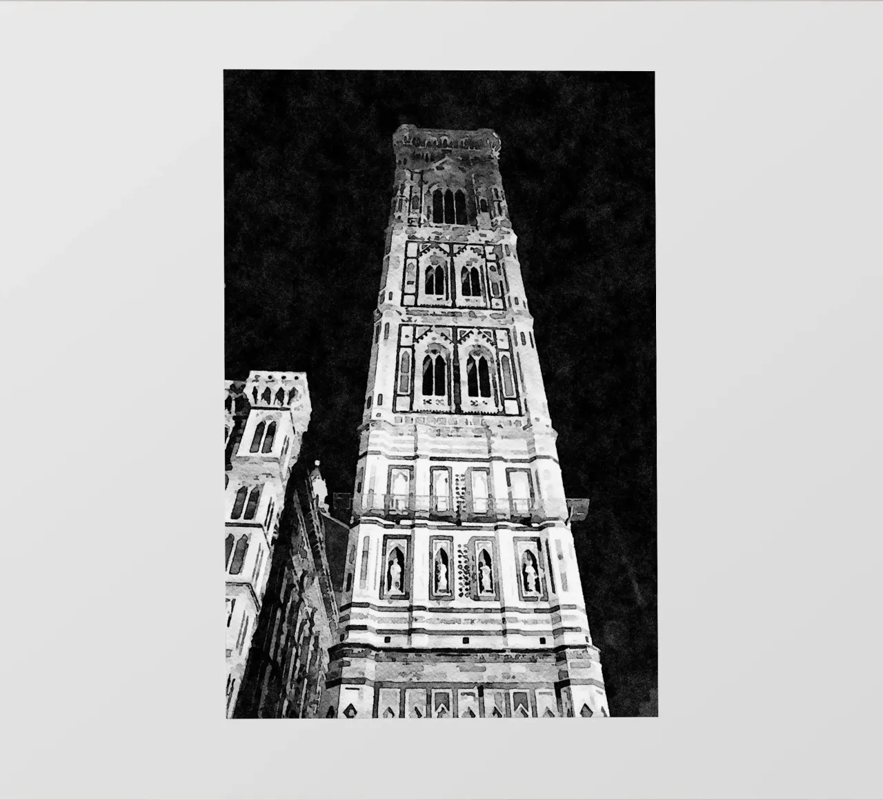 Campanile pellicola backlit da Massimo Frascogna