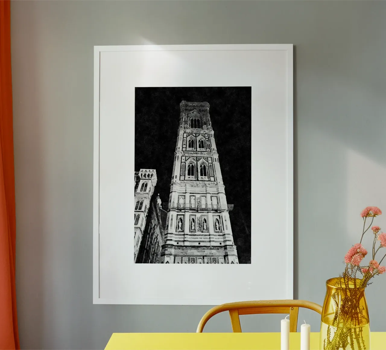 Campanile poster con telaio in alluminio da Massimo Frascogna