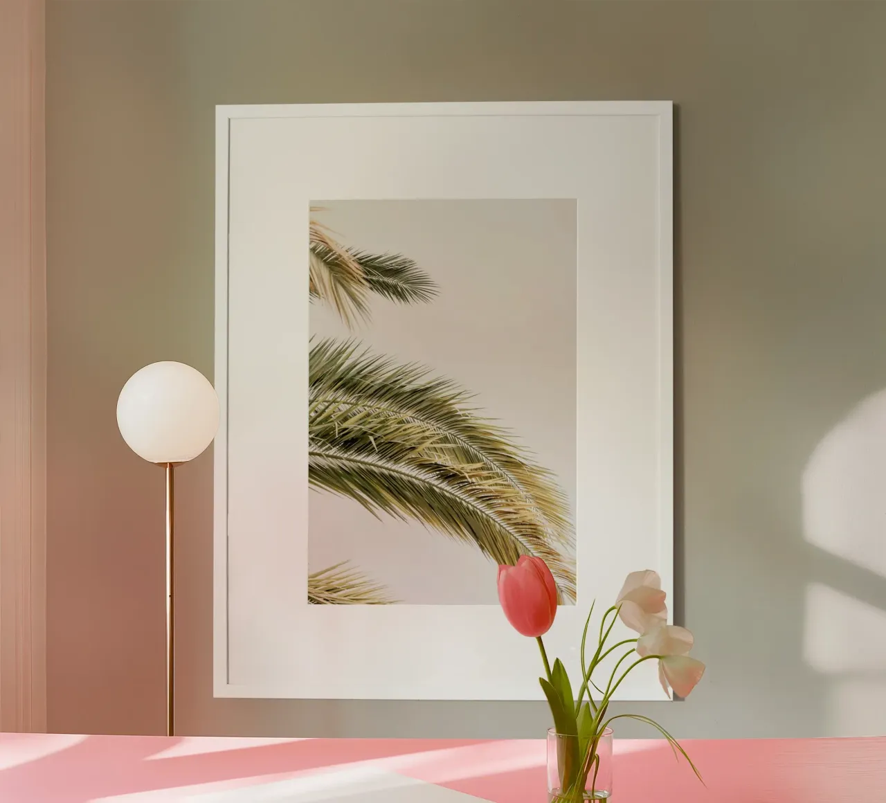 Oasis Palm 2 poster con telaio in plastica da Shot By Clint