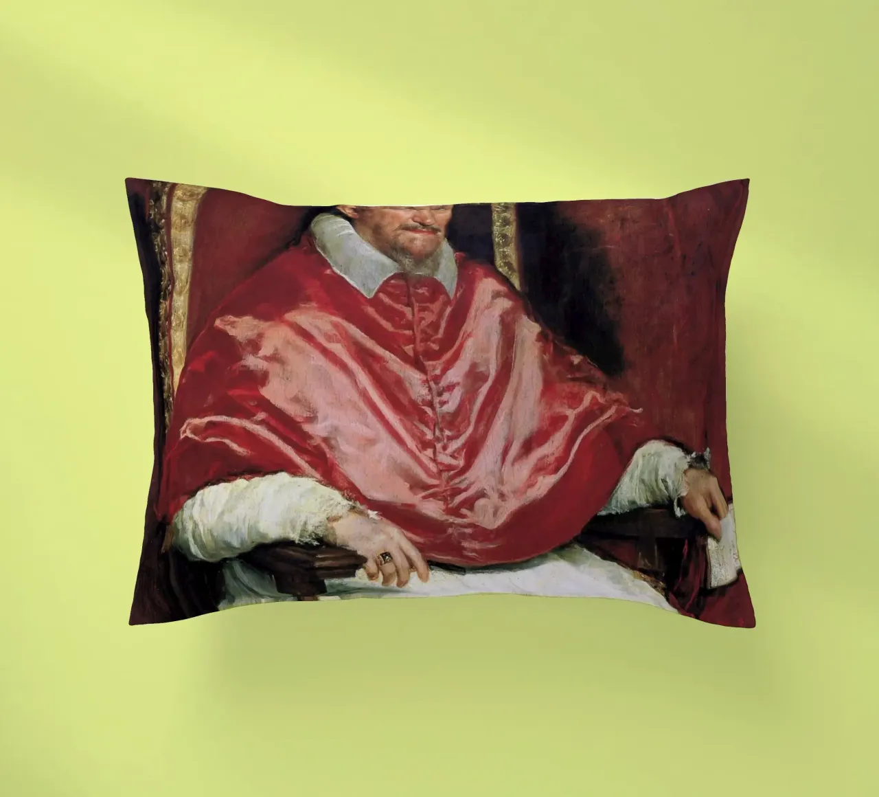 Diego Velazquez - Ritratto di Papa Innocenzo X cuscino da Timeless Artworks