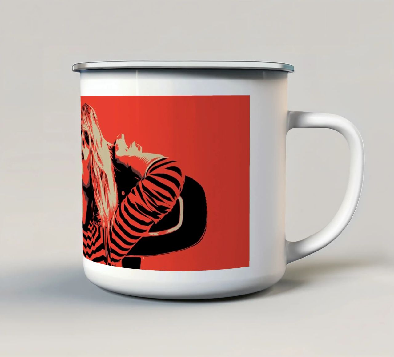 STRISCE tazza in smalto da Cranio Dsgn