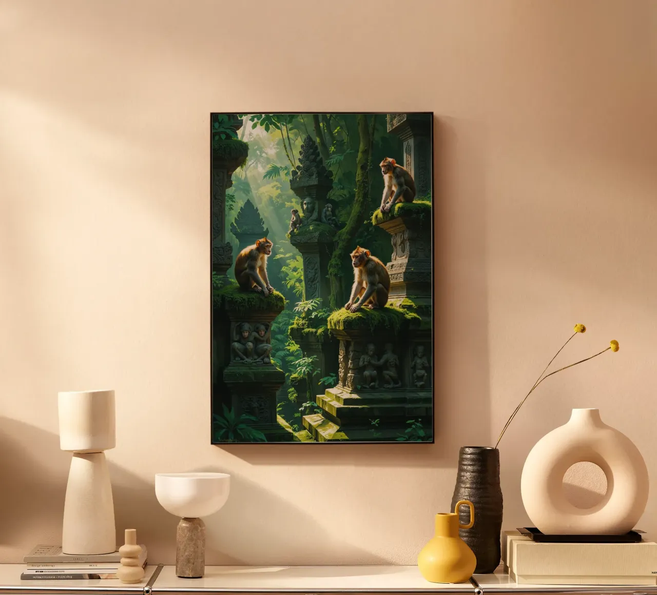 Bali's Enchanted Monkey Sanctuary alluminio dibond da AlbertKlee