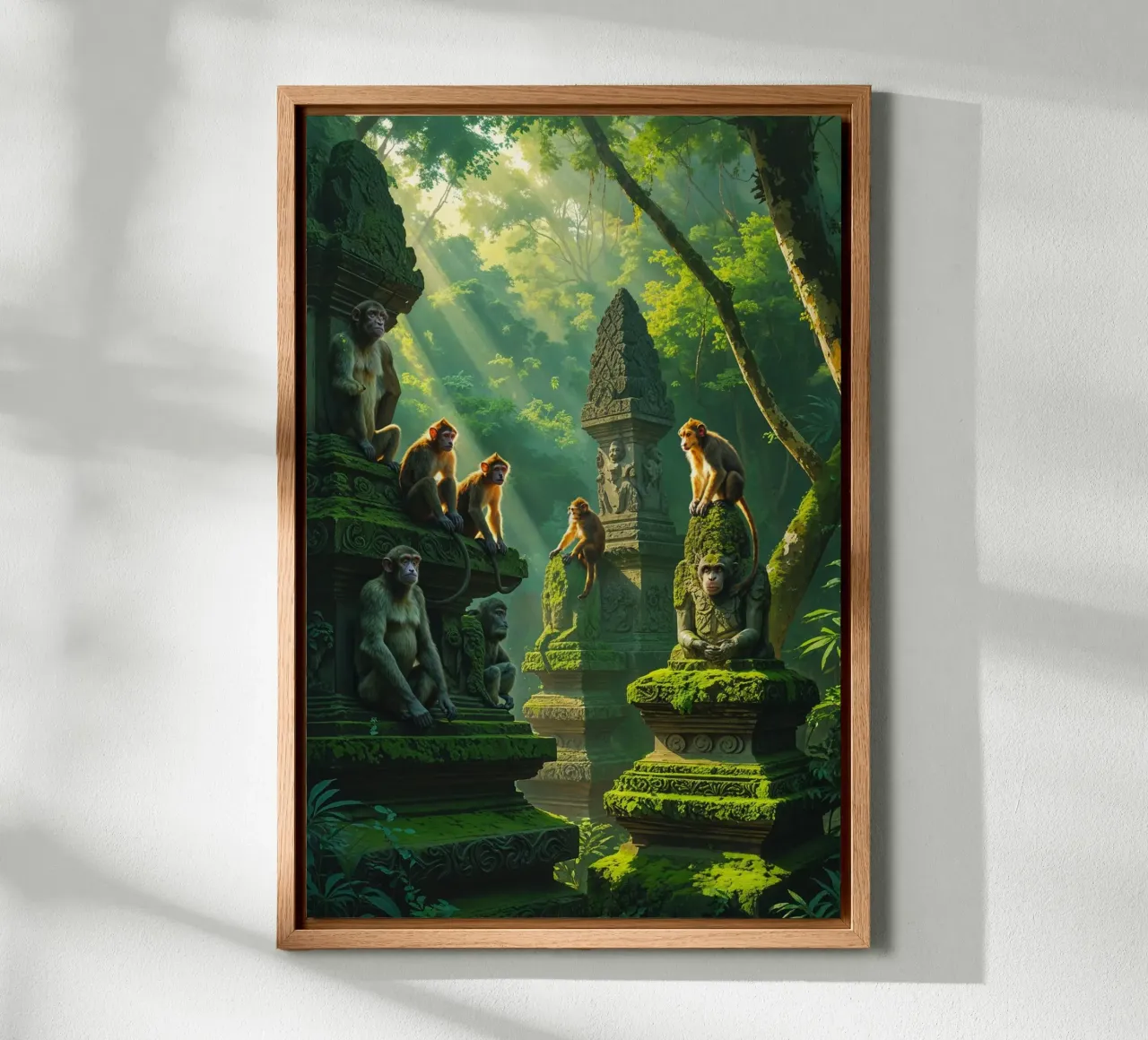 Mystical Primate Kingdom of Bali alluminio dibond da AlbertKlee