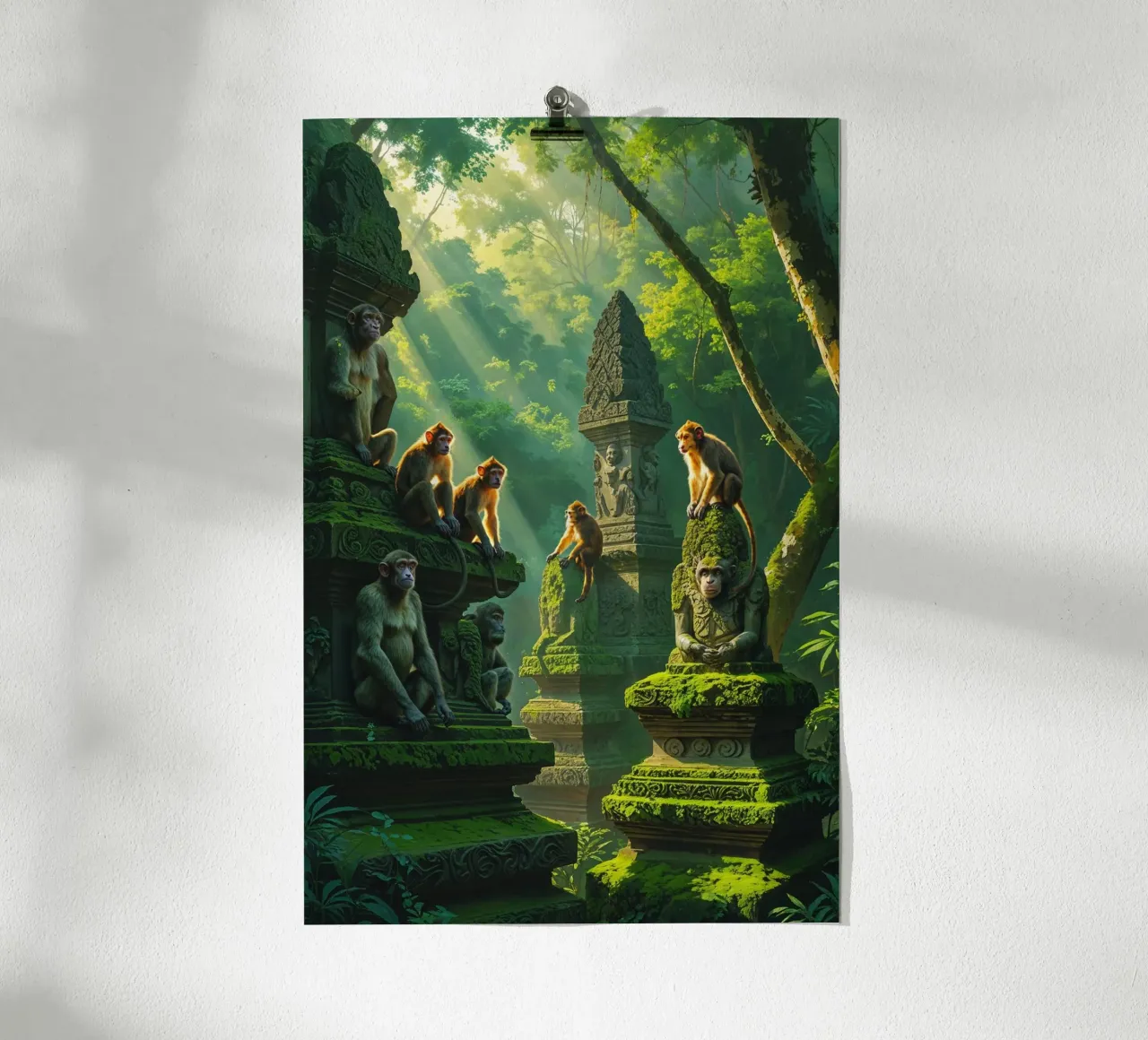 Mystical Primate Kingdom of Bali carta hahnemühle da AlbertKlee