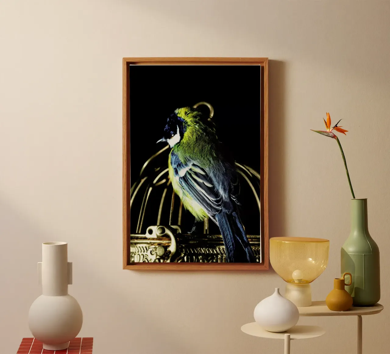 Birds Everywhere 10 tela con Cornice a cassetta da Günther Egger