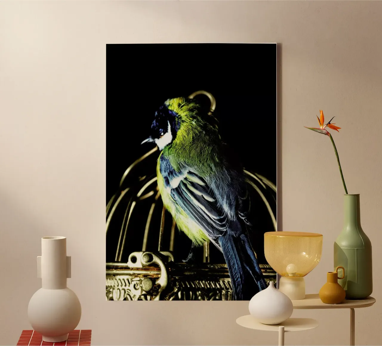 Birds Everywhere 10 tela con Cornice a cassetta da Günther Egger