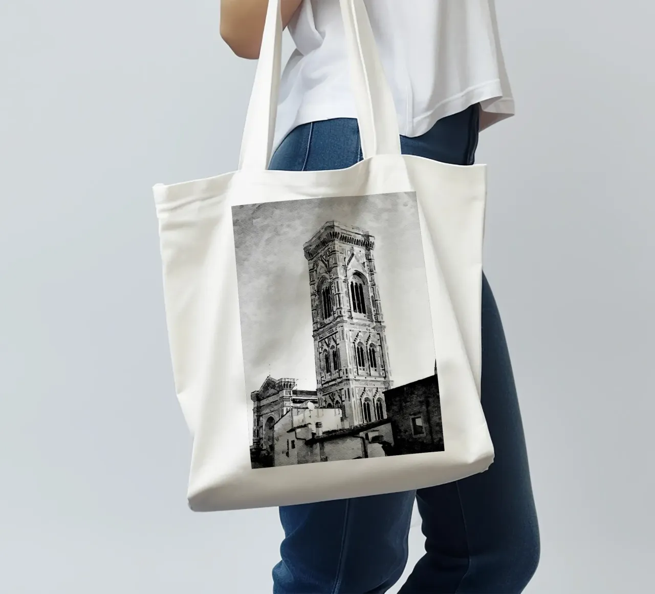 Glockenturm Jutebeutel von Massimo Frascogna