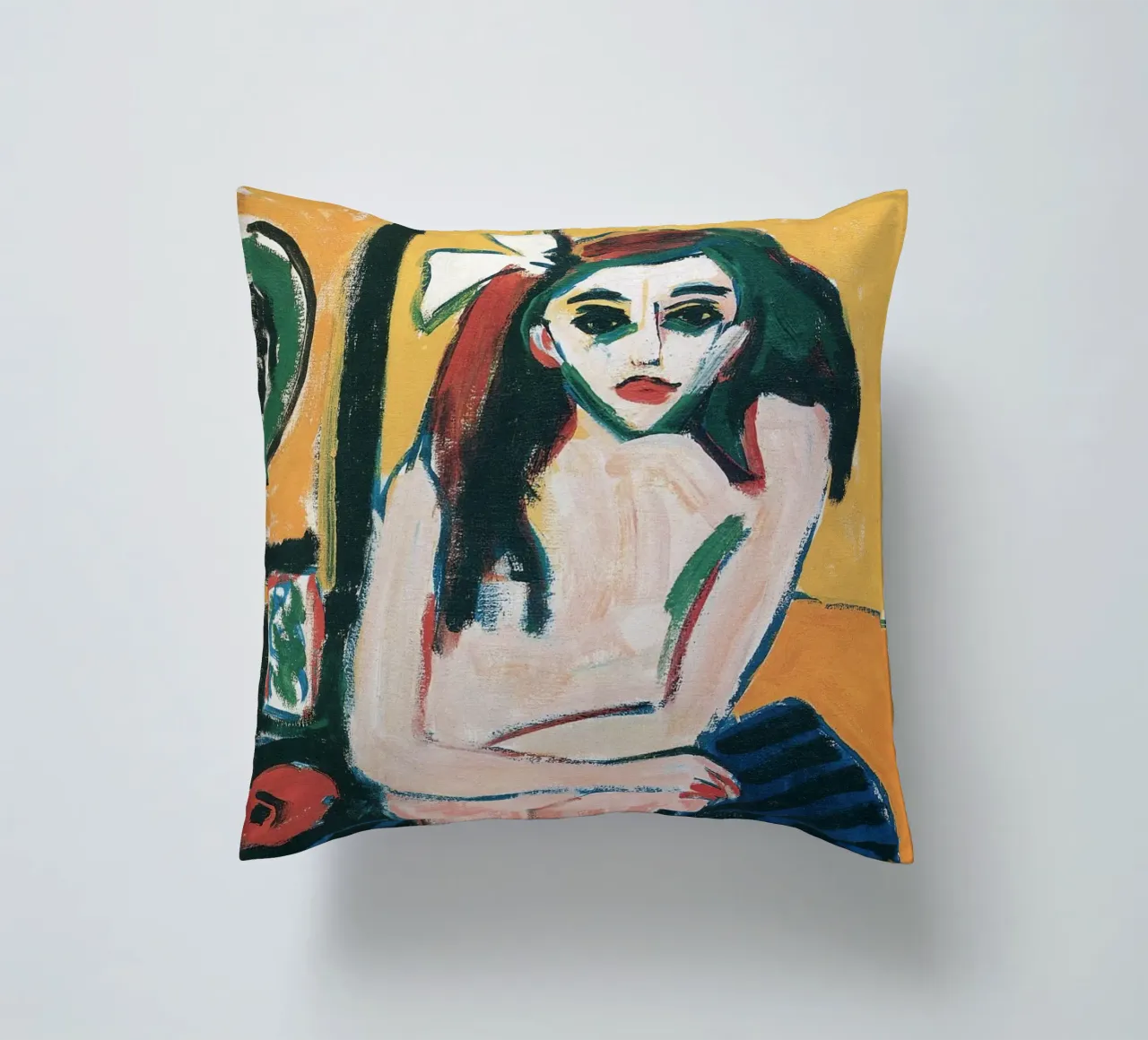 Ernst Ludwig Kirchner - Marcella decorative cushion by Timeless Artworks