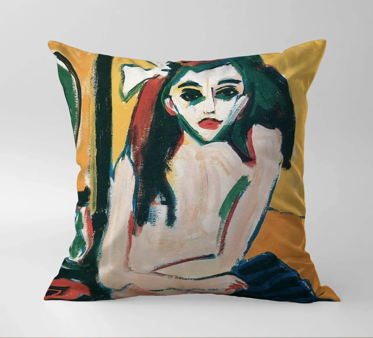 Ernst Ludwig Kirchner - Marcella decorative cushion by Timeless Artworks