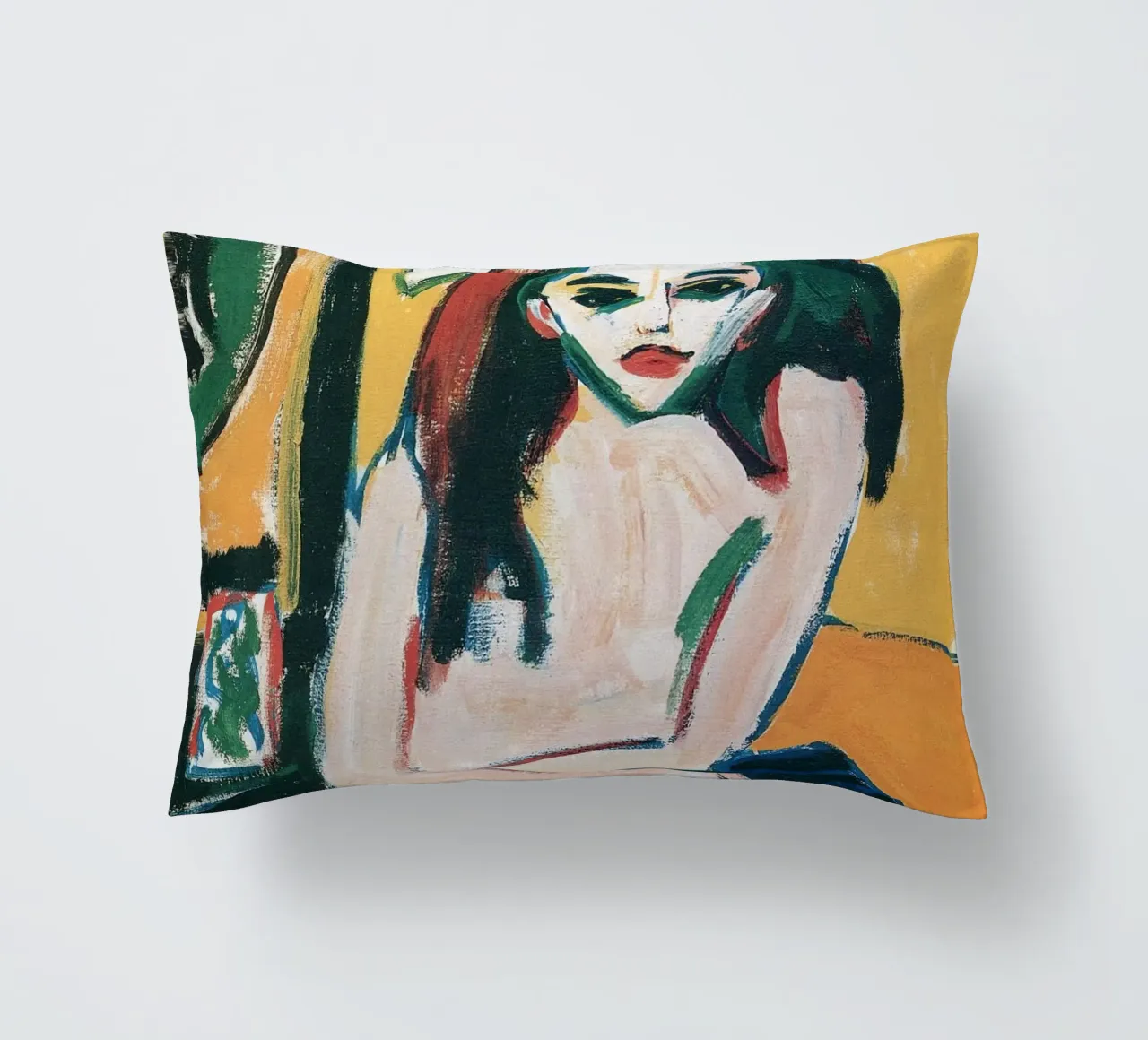 Ernst Ludwig Kirchner - Marcella decorative cushion by Timeless Artworks