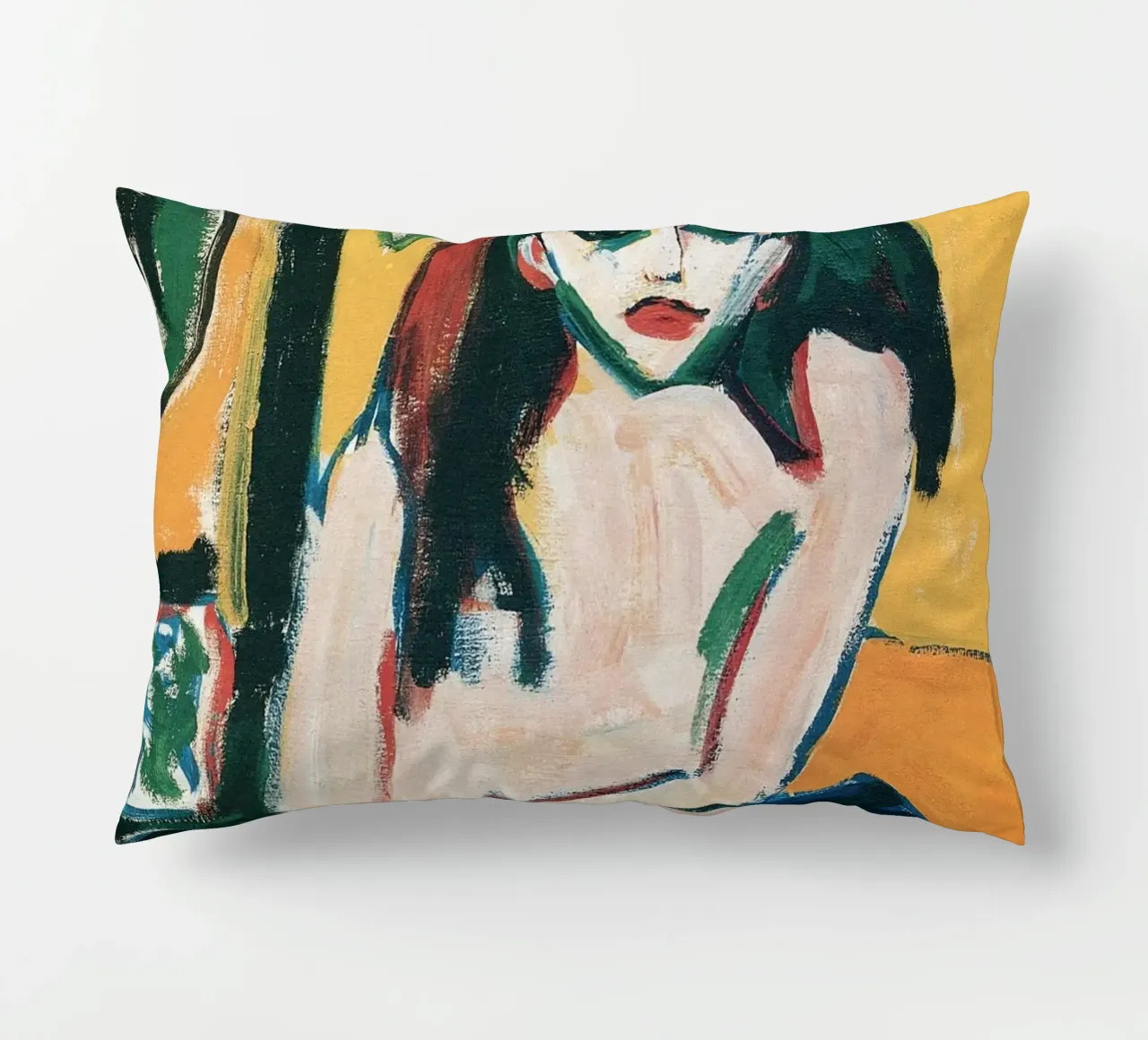 Ernst Ludwig Kirchner - Marcella decorative cushion by Timeless Artworks