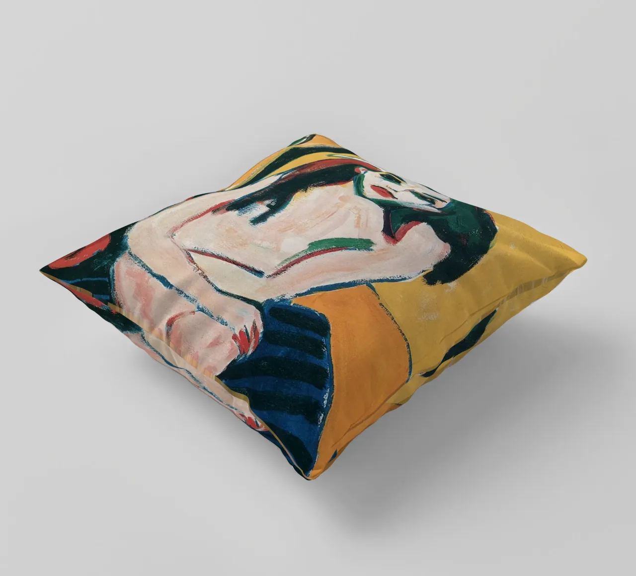 Ernst Ludwig Kirchner - Marcella decorative cushion by Timeless Artworks