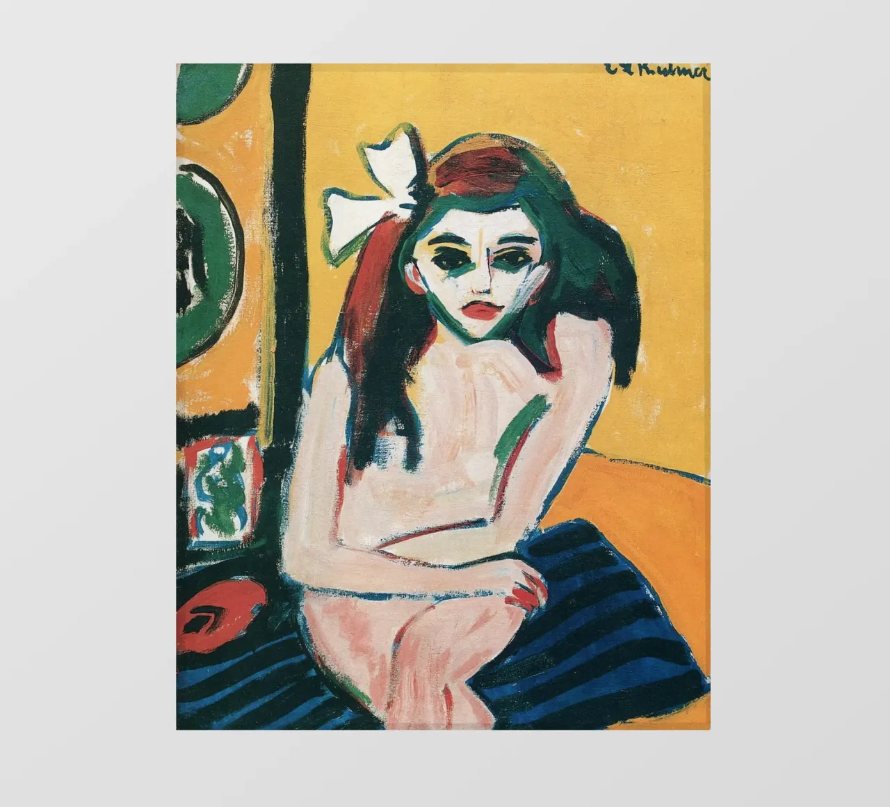 Ernst Ludwig Kirchner - Marcella telo in pvc da Timeless Artworks
