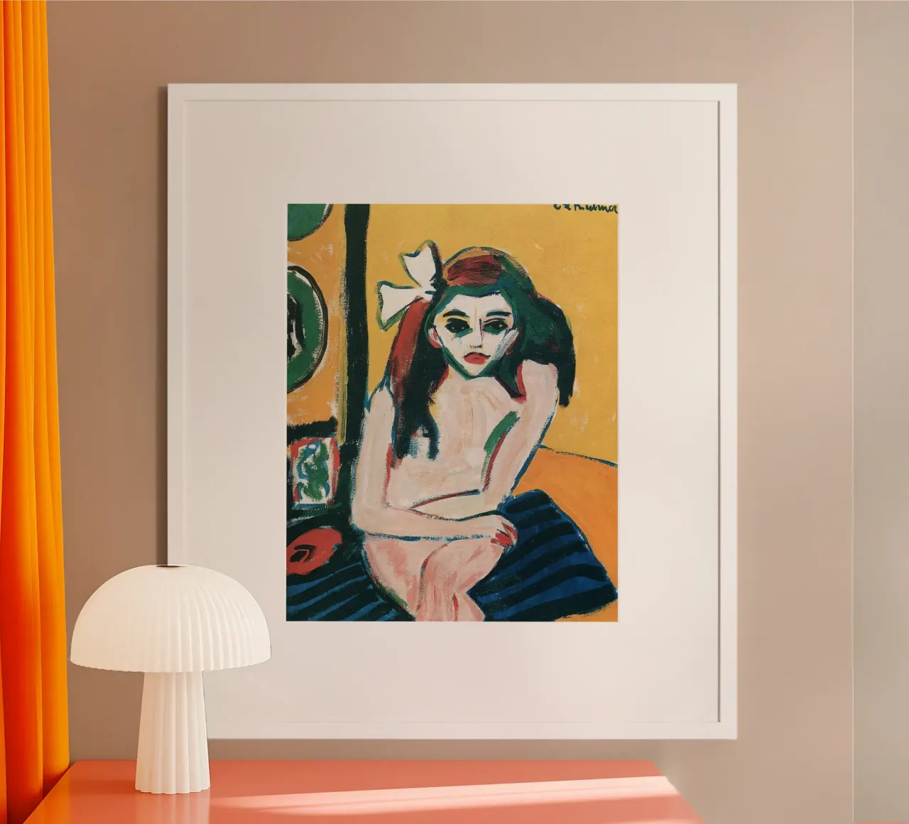 Ernst Ludwig Kirchner - Marcella carta hahnemühle da Timeless Artworks