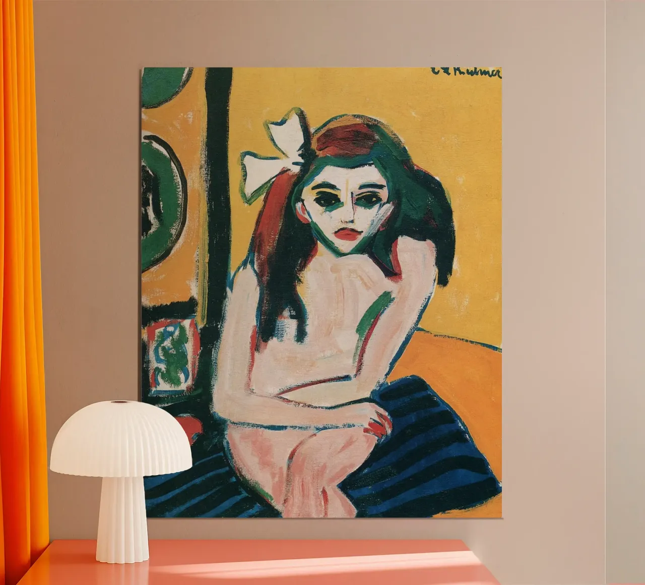 Ernst Ludwig Kirchner - Marcella carta hahnemühle da Timeless Artworks