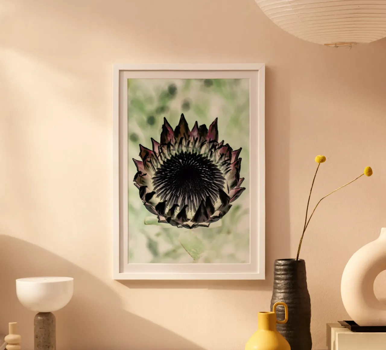King Protea 2 poster con telaio in legno da Shot By Clint