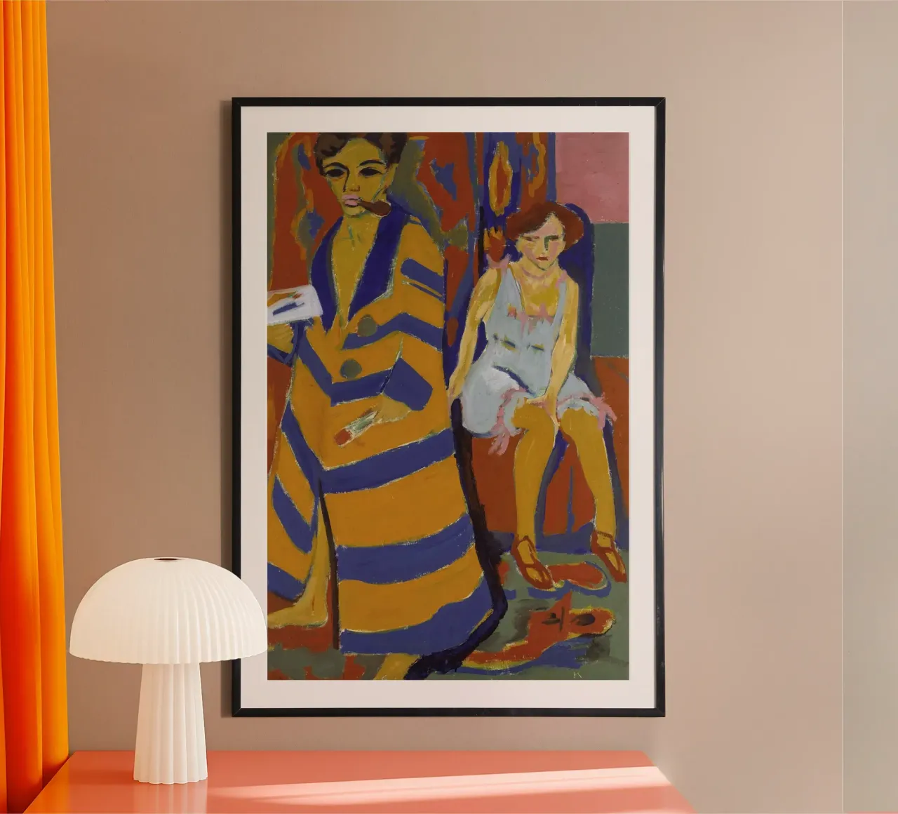 Ernst Ludwig Kirchner - Self-Portrait with a Model hahnemühle by Timeless Artworks