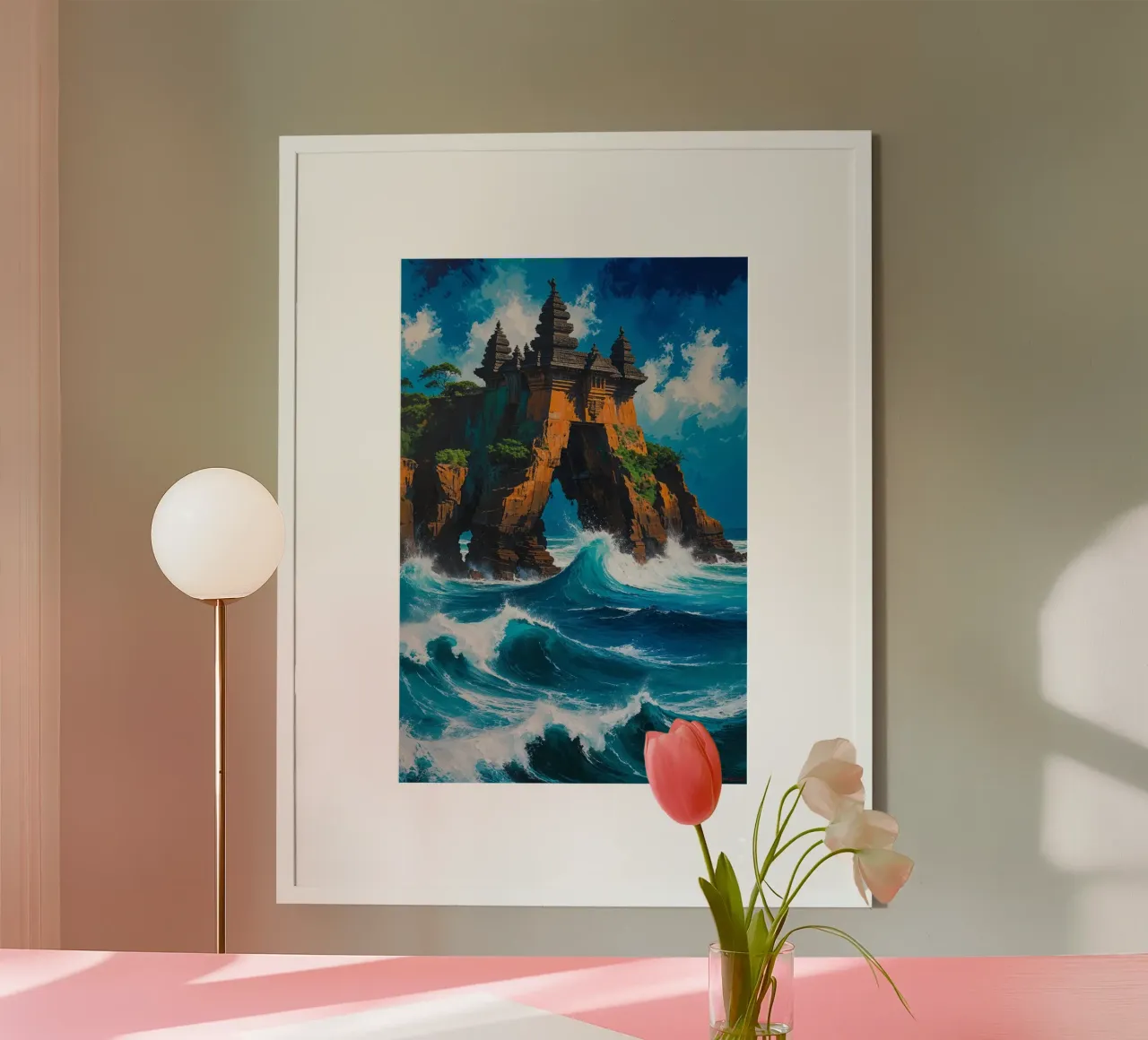 Balinese Uluwatu Temple at the Edge of the World carta hahnemühle da AlbertKlee