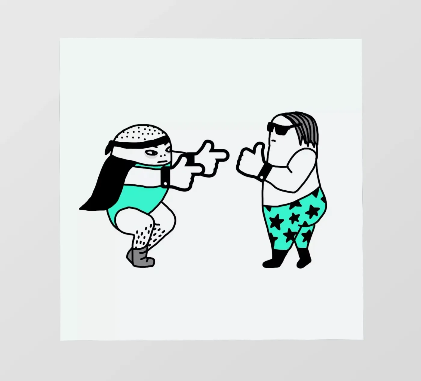 Wrestle pellicola backlit da Herzette