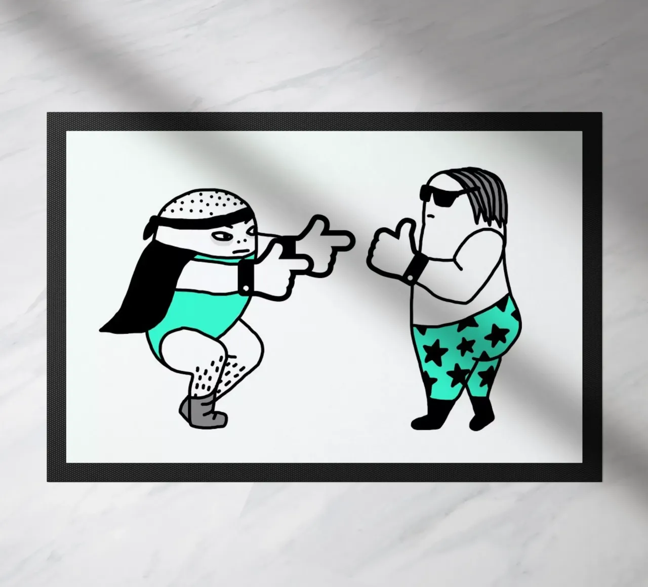 Wrestle deurmat van Herzette