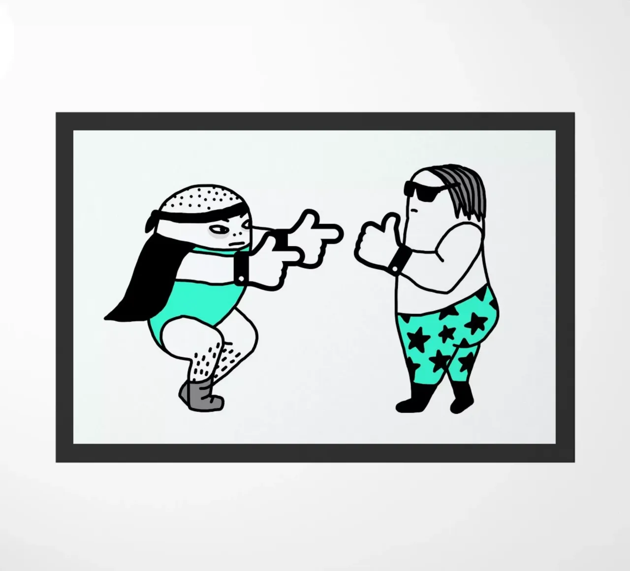 Wrestle deurmat van Herzette