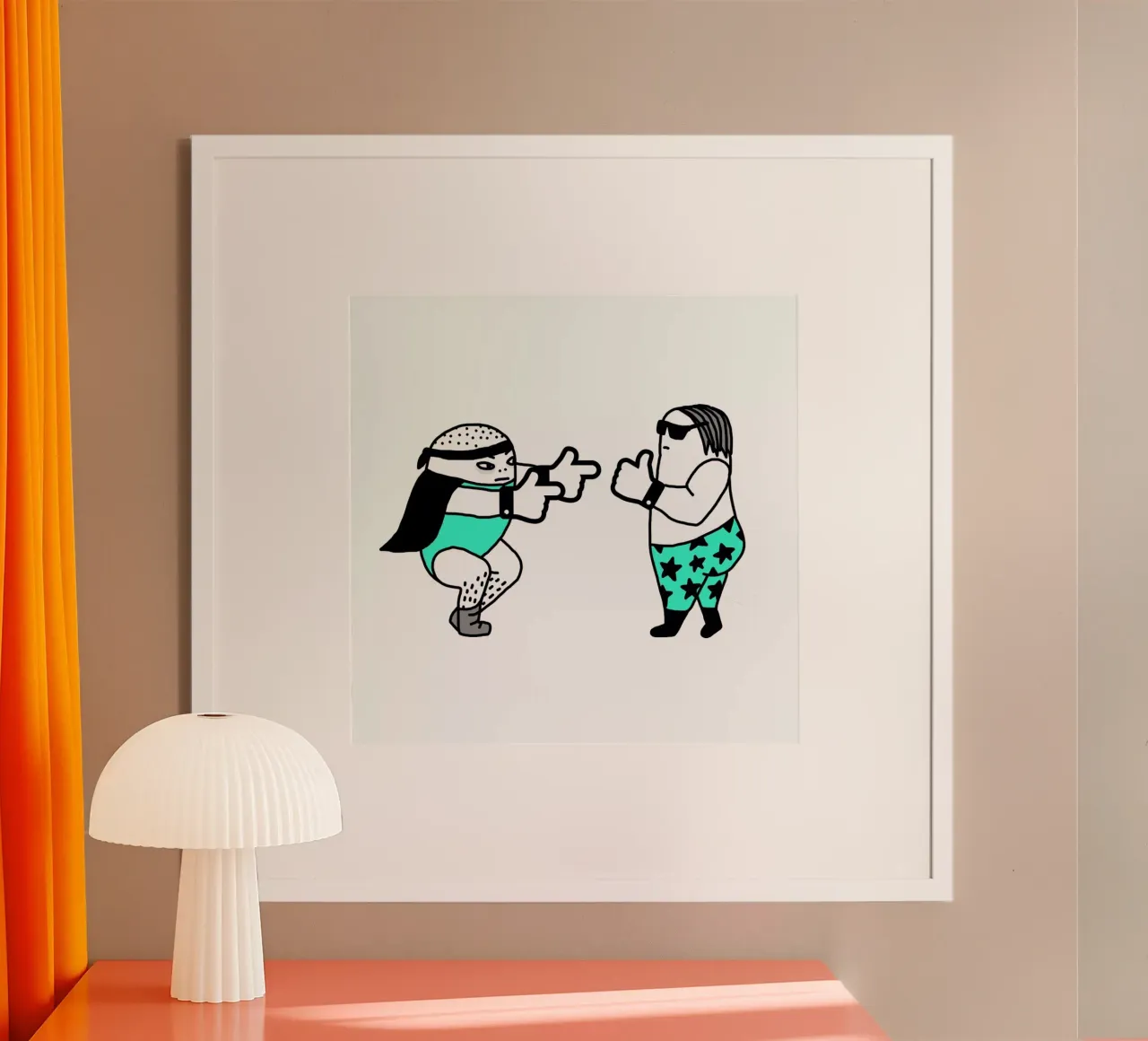 Wrestle poster da Herzette