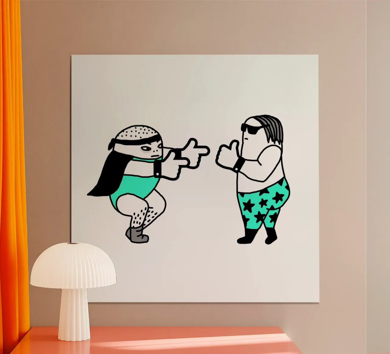 Wrestle poster da Herzette