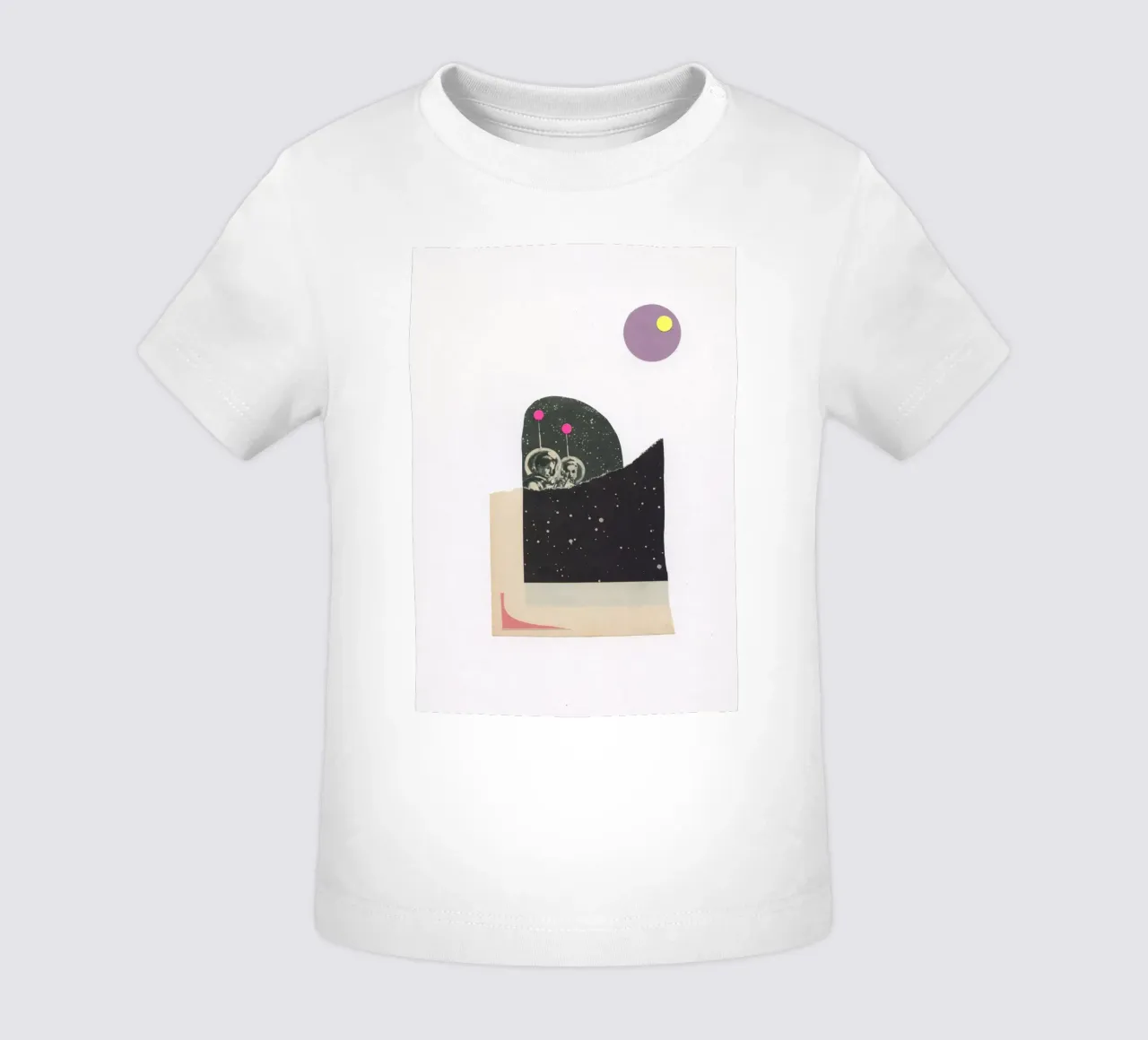 Space Children baby t-shirt by Cassia Beck Collage