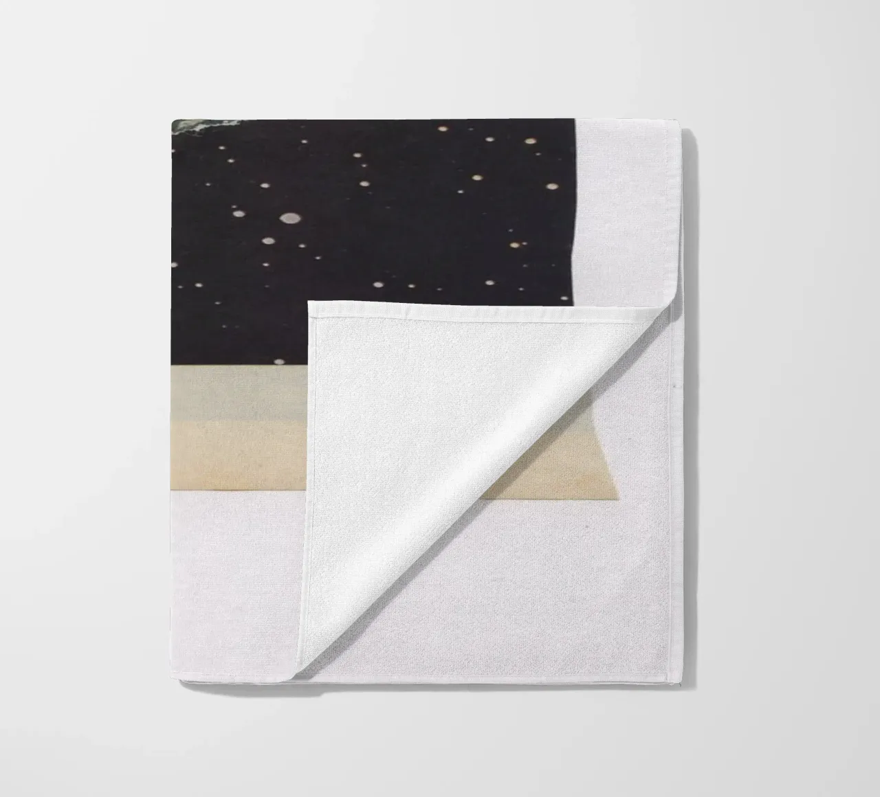 Space Children beach towel by Cassia Beck Collage