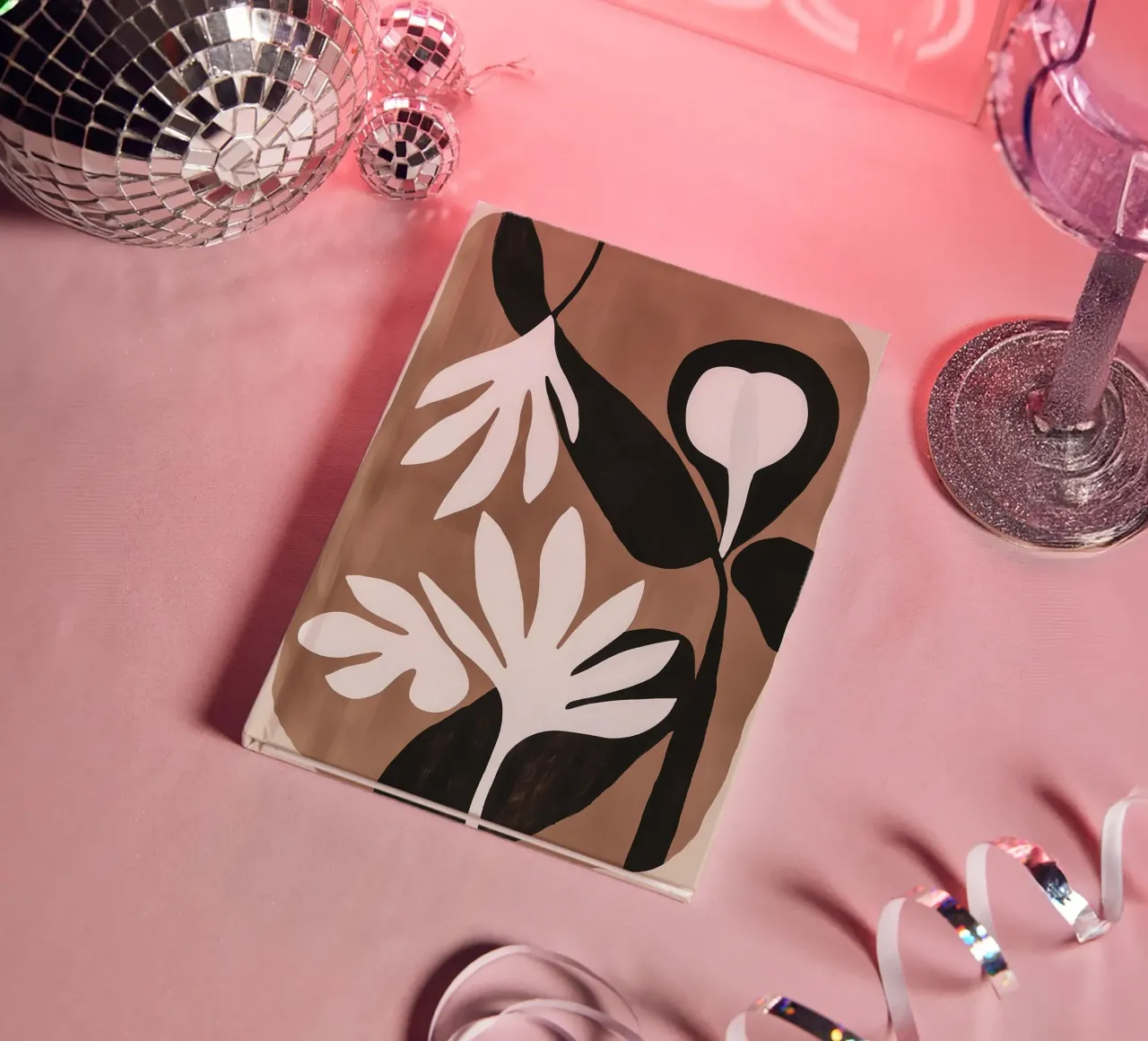 Botanical fantasy in boho style Mocha Mousse notebook by Autofocus