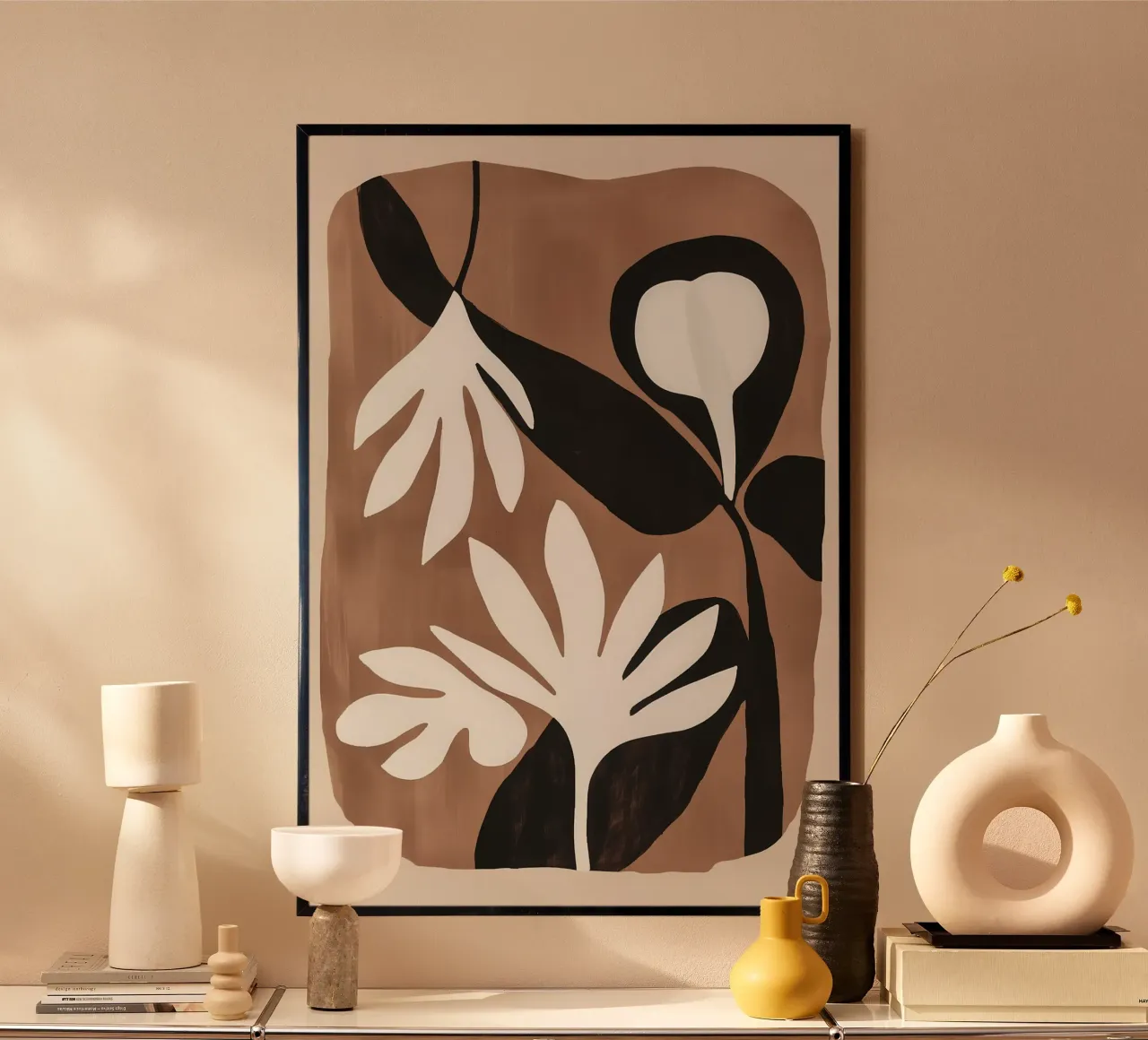 Botanical fantasy in boho style Mocha Mousse hahnemühle by Autofocus