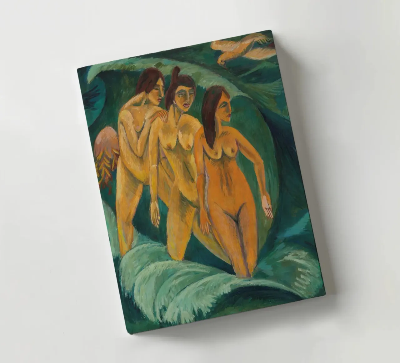 Ernst Ludwig Kirchner - Three bathers notebook by Timeless Artworks