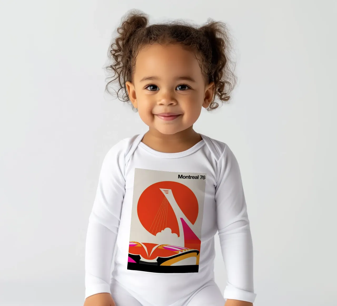 Montreal long-sleeve baby romper by Bo Lundberg
