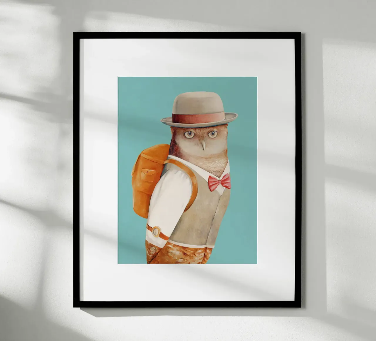 Travelling Mr Owl poster by Animal Crew