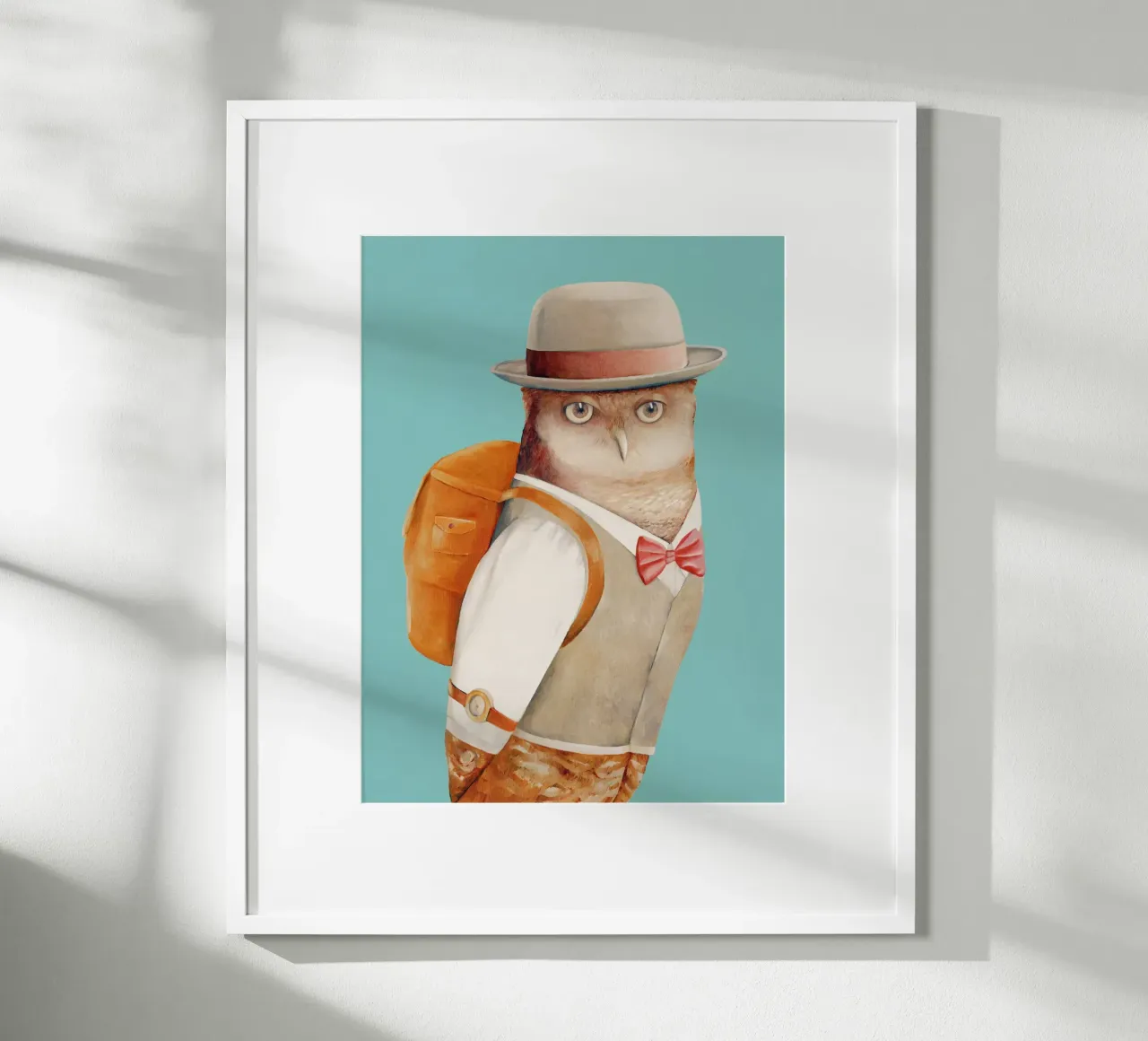 Travelling Mr Owl poster by Animal Crew