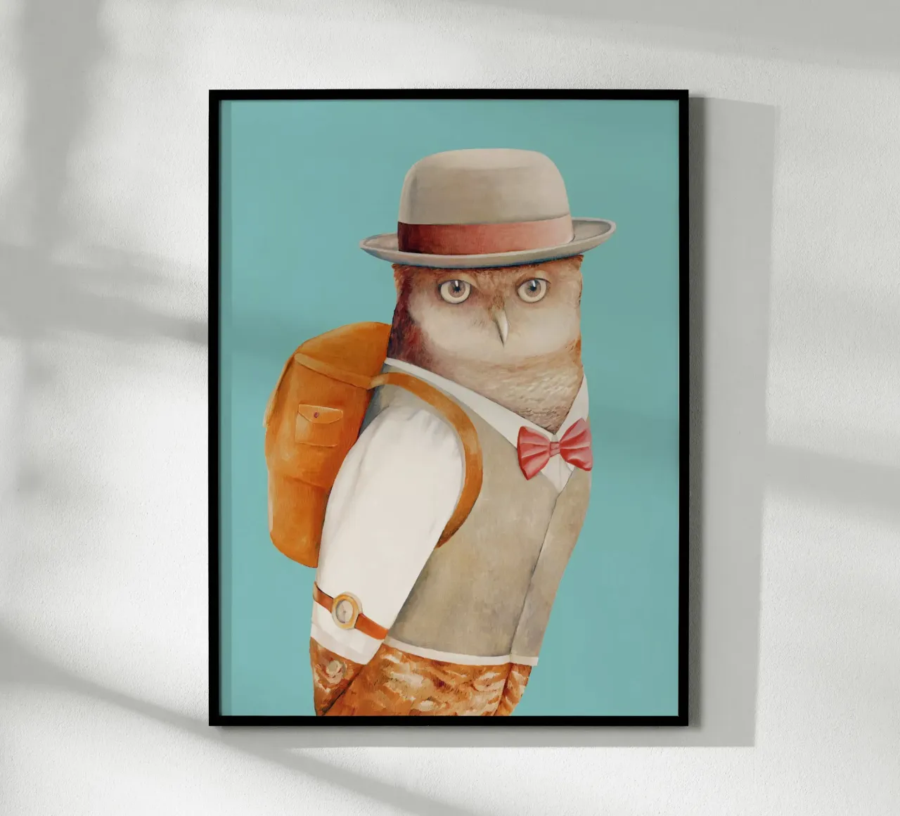 Travelling Mr Owl poster by Animal Crew