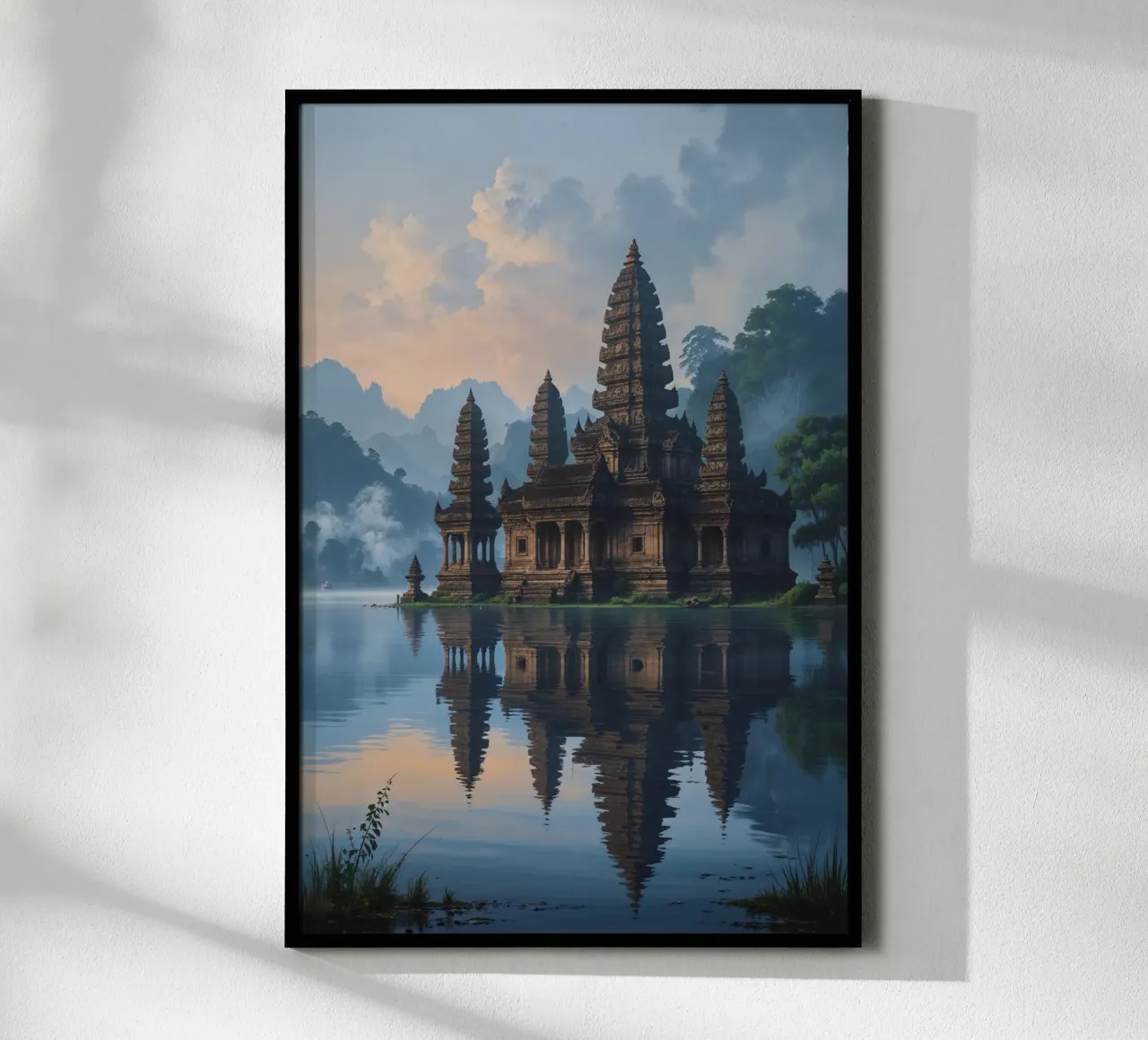 Tranquil Ulun Danu Beratan Temple in the Morning carta hahnemühle da AlbertKlee