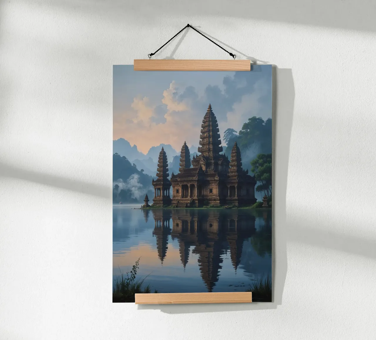 Tranquil Ulun Danu Beratan Temple in the Morning carta hahnemühle da AlbertKlee