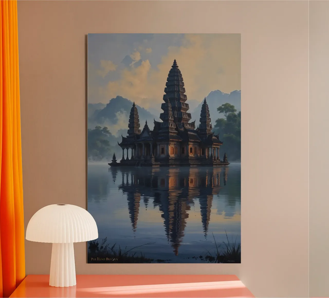 Sacred Waters of Ulun Danu Beratan alluminio dibond da AlbertKlee