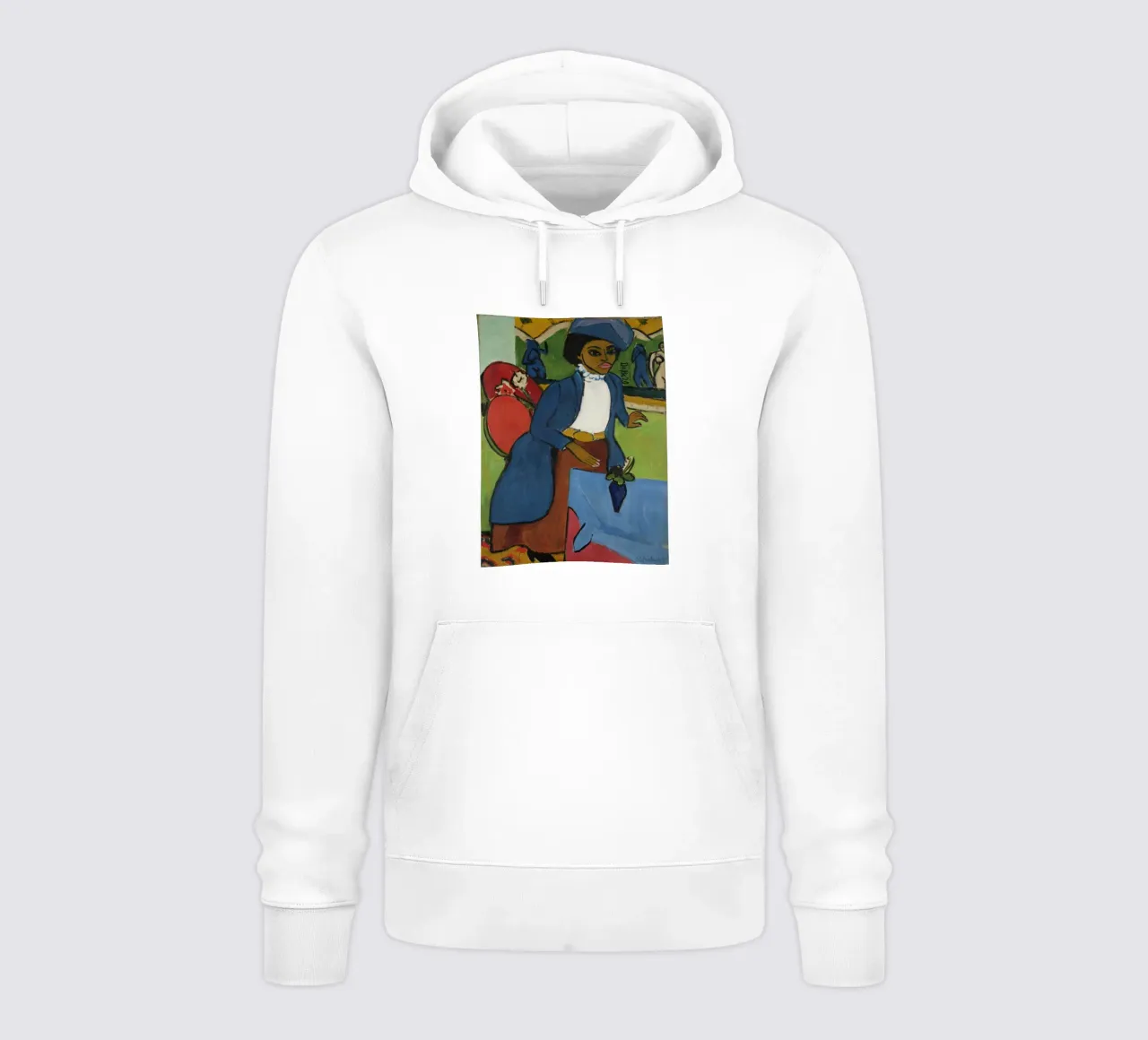 Ernst Ludwig Kirchner - Ritratto di donna felpa con cappuccio da Timeless Artworks