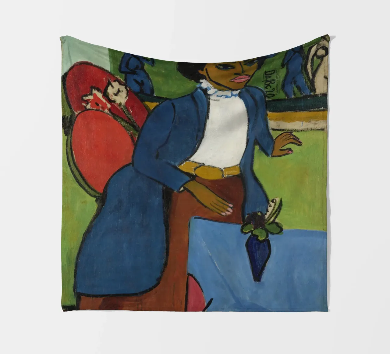 Ernst Ludwig Kirchner - Ritratto di donna coperta in pile da Timeless Artworks