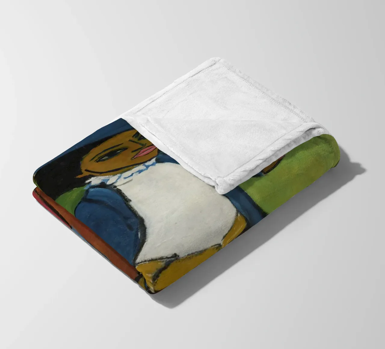 Ernst Ludwig Kirchner - Ritratto di donna coperta in pile da Timeless Artworks