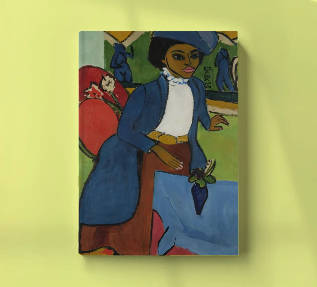Ernst Ludwig Kirchner - Portrait of a Woman notebook by Timeless Artworks