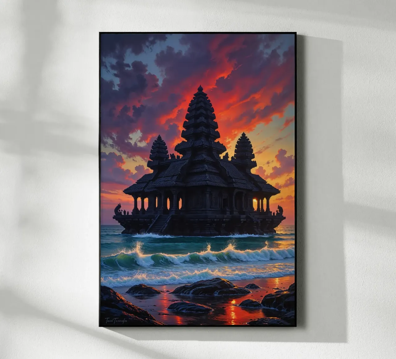 Mystical Twilight at Tanah Lot plexiglass da AlbertKlee