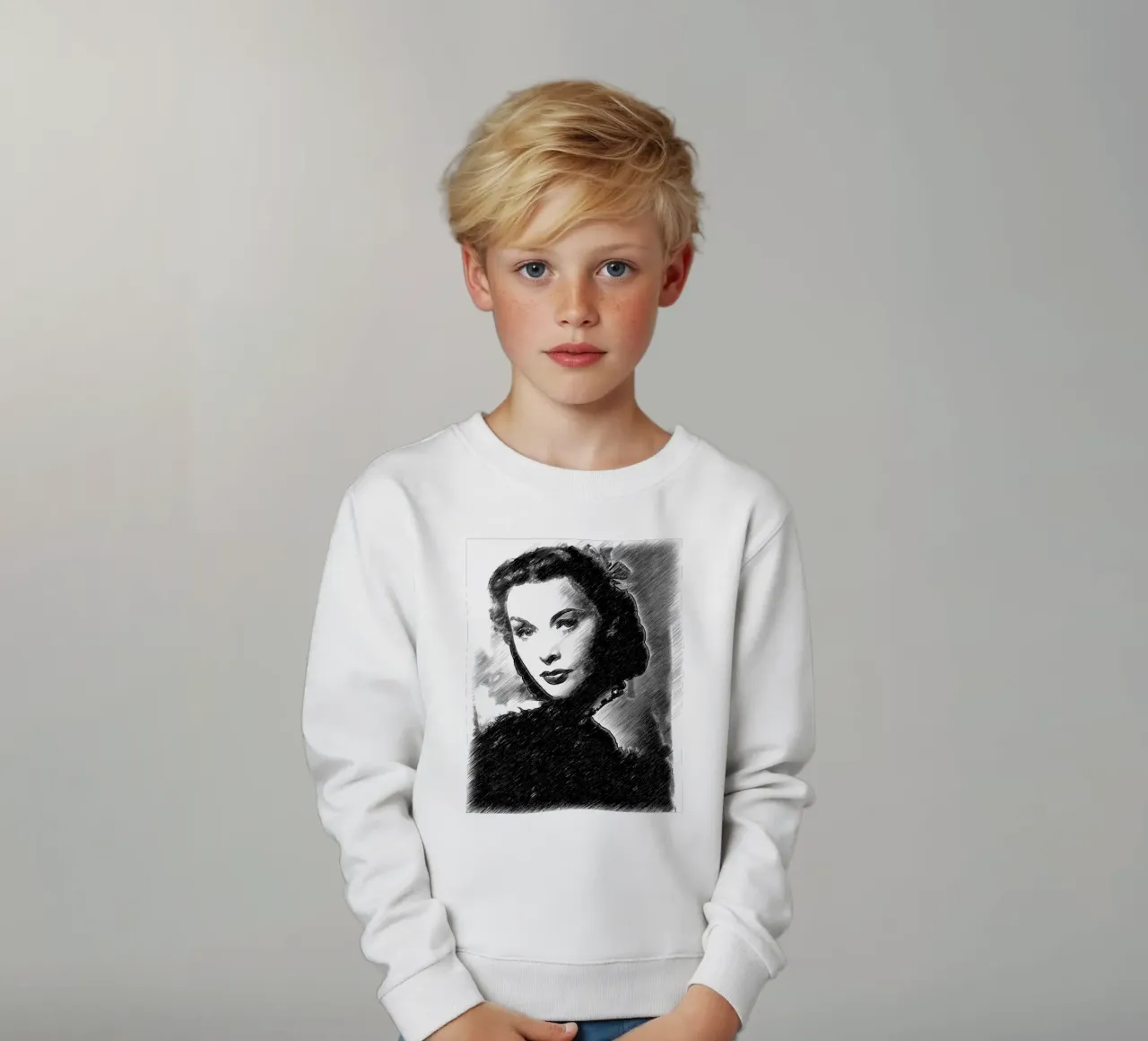 La actriz Hedy sudadera para niño de Massimo Frascogna