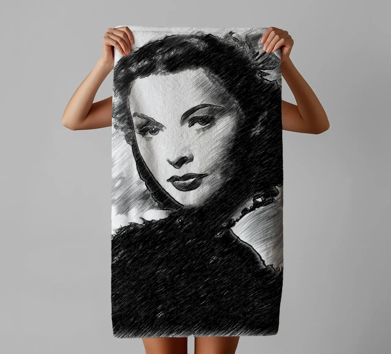 L'attrice Hedy asciugamano da bagno da Massimo Frascogna