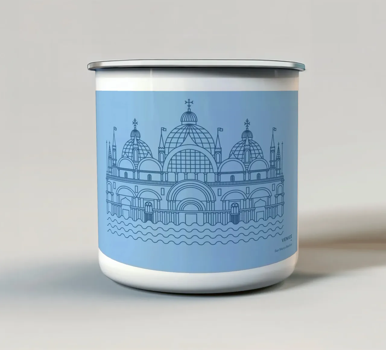 Venice tazza in smalto da Sara Signorini