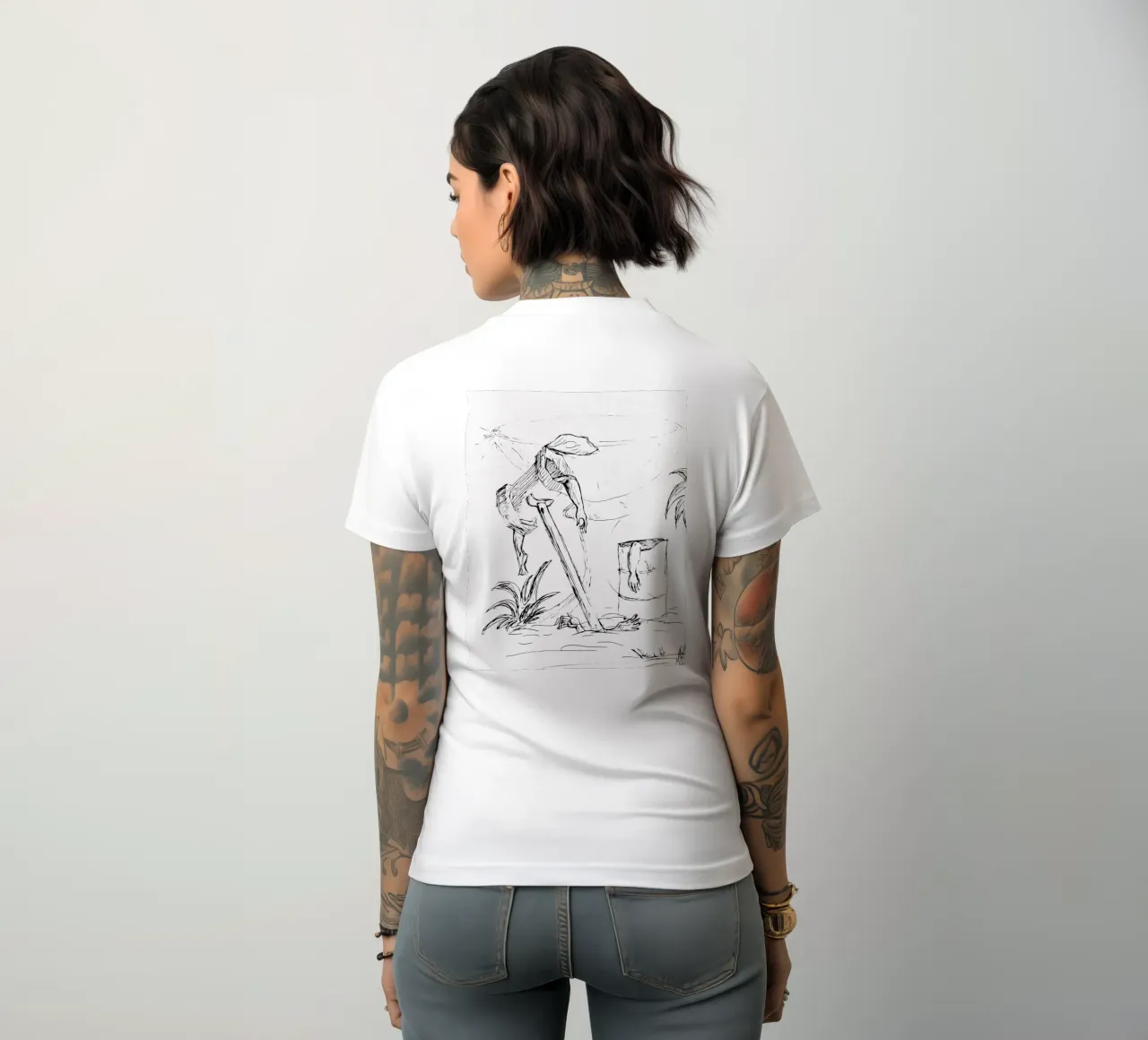 basura humana camiseta de mujer de Massimo Frascogna