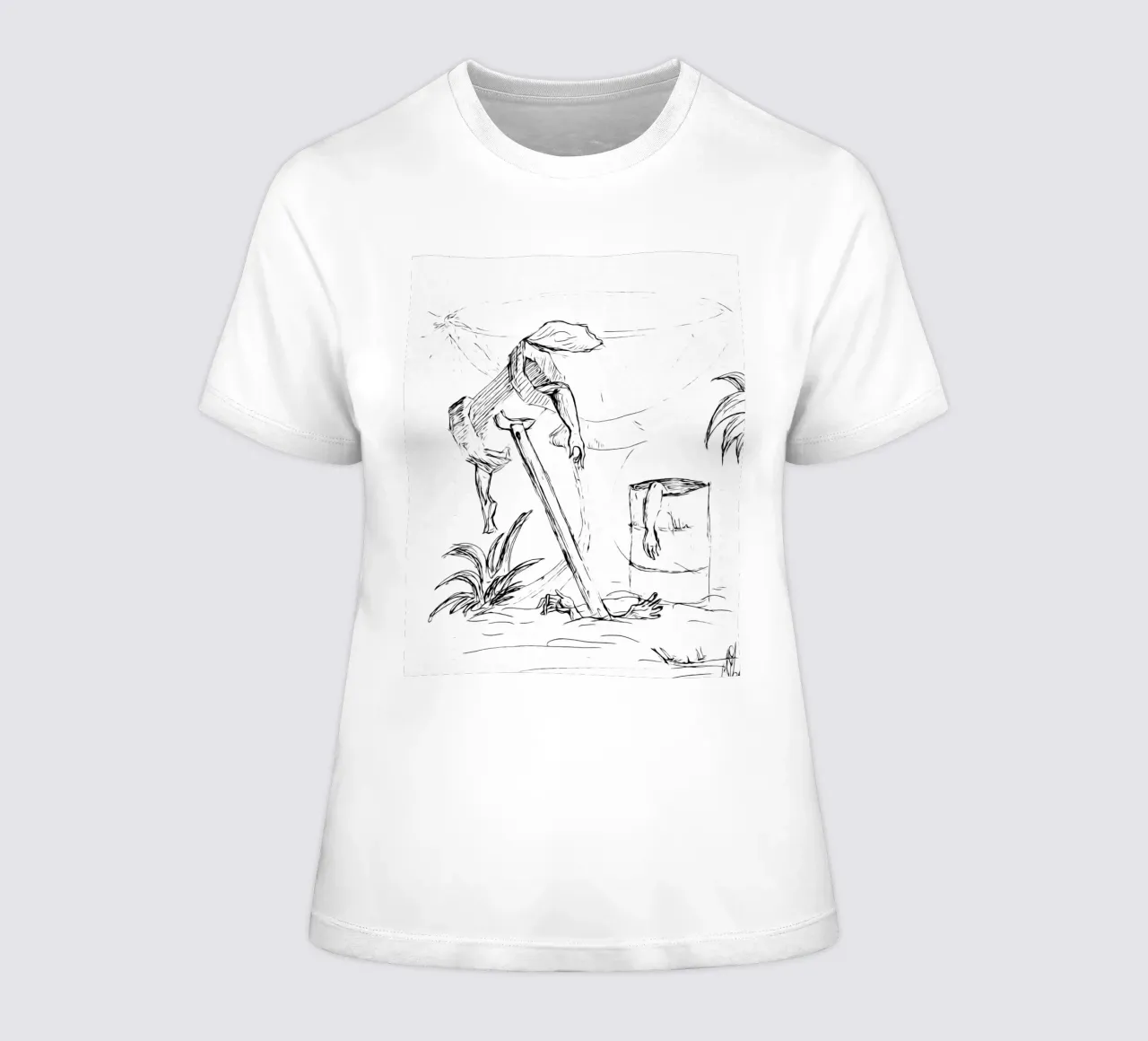 basura humana camiseta de mujer de Massimo Frascogna
