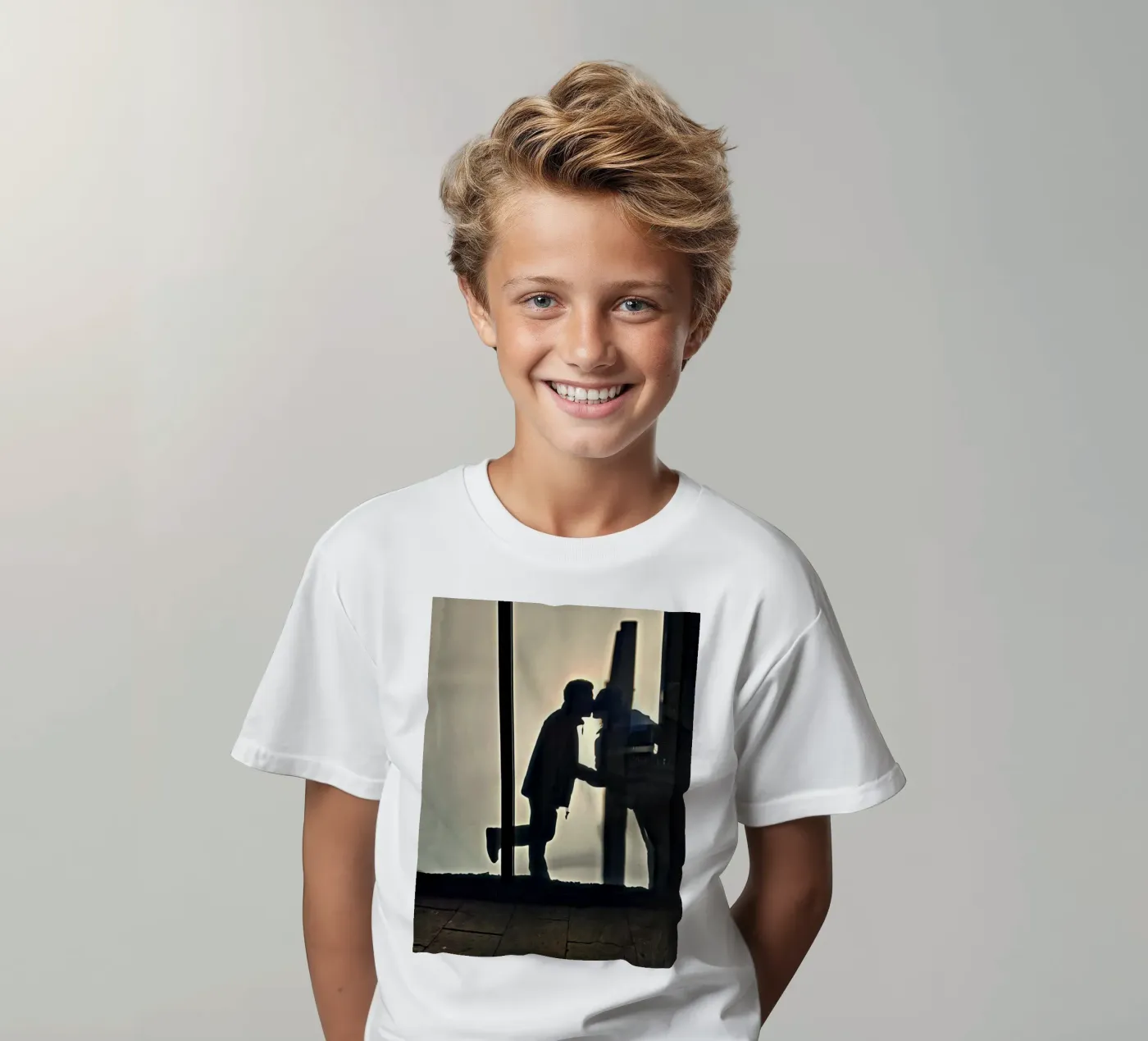The kiss t-shirt bambini da Massimo Frascogna